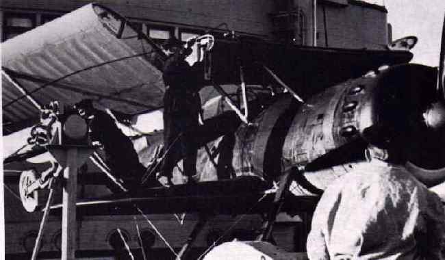 one of Atlantis' two He 114b aircraft being readied for take-off.